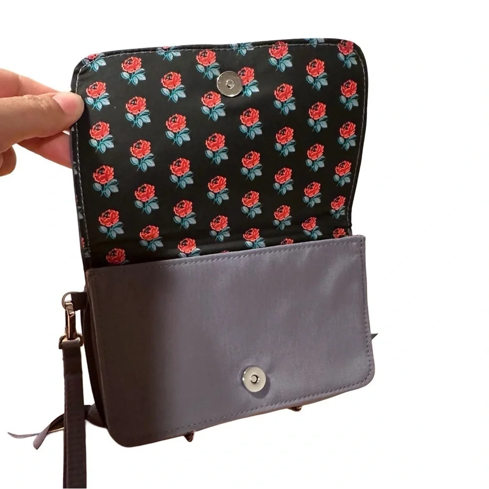 Vera Bradley RFID 3-in-1 Wristlet Bag in Microfiber (no crossbody strap) Gray